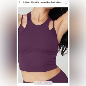 Alo Enchanted Bra in Plum